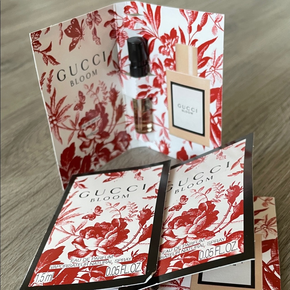 3 Gucci Bloom Sample Travel EDP 1.5‎ ml NEW